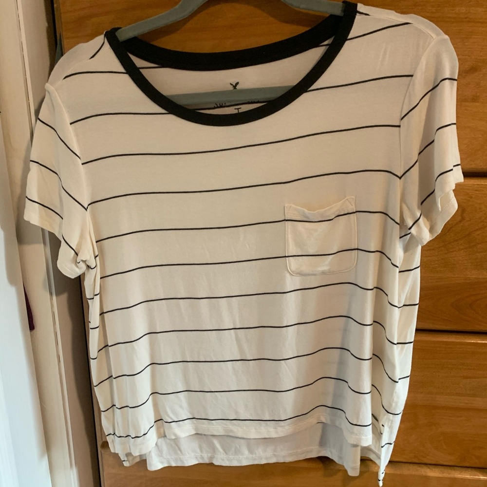 AE striped crop top